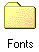 cartella font contenuta in windows